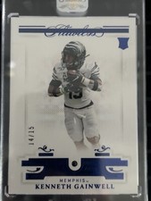 KENNETH GAINWELL 2021 PANINI FLAWLESS ROOKIE SAPPHIRE 14/15