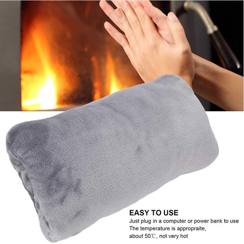 USB Electric Electric Hand Warmer Pad Heat Pouch Velvet Hand Warmer Pocket New - Picture 4 of 11