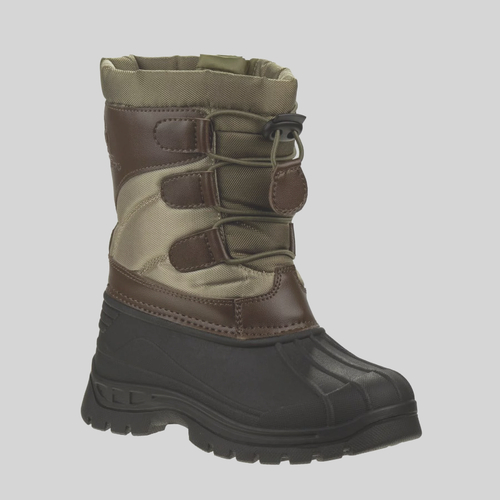 Rugged Bear Boys Snow Boots, Tan/Brown, Size 4 - Picture 2 of 6