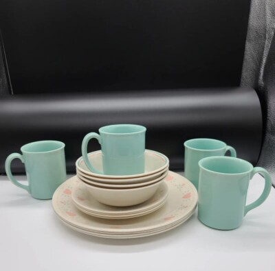 Corelle Forever Yours 16-Pc Set, 4-Dinner Plates 4-Cereal Bowls 4-Bread 