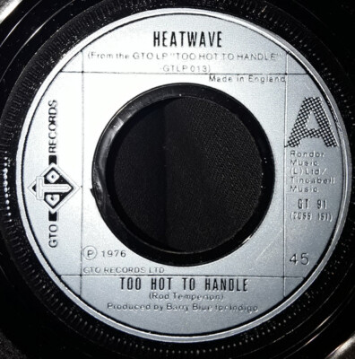 Heatwave - Too Hot To Handle (7'', Single, Lar)