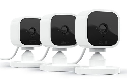 Blink Mini 3er Pack Indoor Plug-In Live HD Smart Überwachungskamera