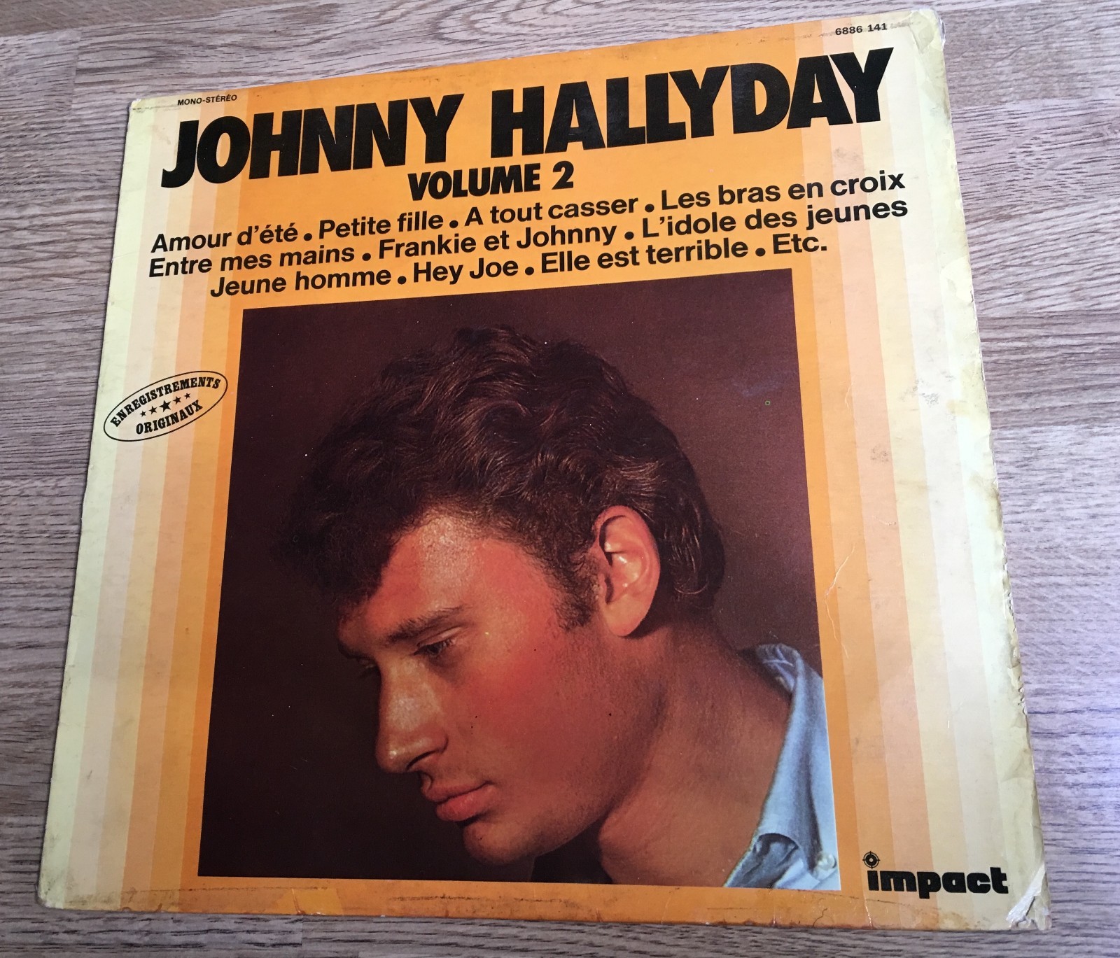33 Tours Les Plus Recherches De Johnny Hallyday LP 33 tours Johnny Hallyday Enregistrements originaux volume 2 Impact 6886  141 | eBay