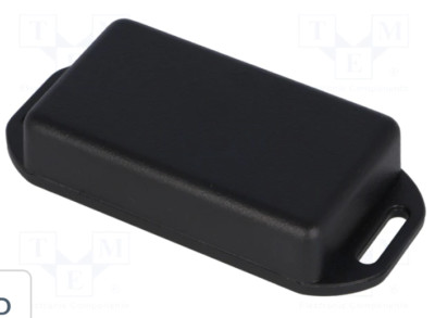 GENUINE ORIGINAL HAMMOND 1551JFLBK BLACK PLASTIC MINIATURE FLANGED BOX ENCLOSURE