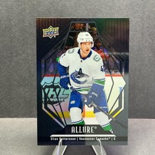 2022-23 Upper Deck Allure #28 Elias Pettersson Black Rainbow