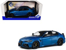 2022 Alfa Romeo Giulia GTA Anodized Blue Metallic with Carbon Top 1/18