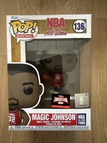Funko Pop! Basketball Magic Johnson 1986 NBA All Star TARGETCON 2022 #136