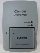Canon CB-2LY Battery Charger  Canon NB-6L Battery used 