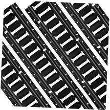 2ft E Track Rail Tie Down Kit - 4 Pieces Black Coated - 2Ft 4 Pack