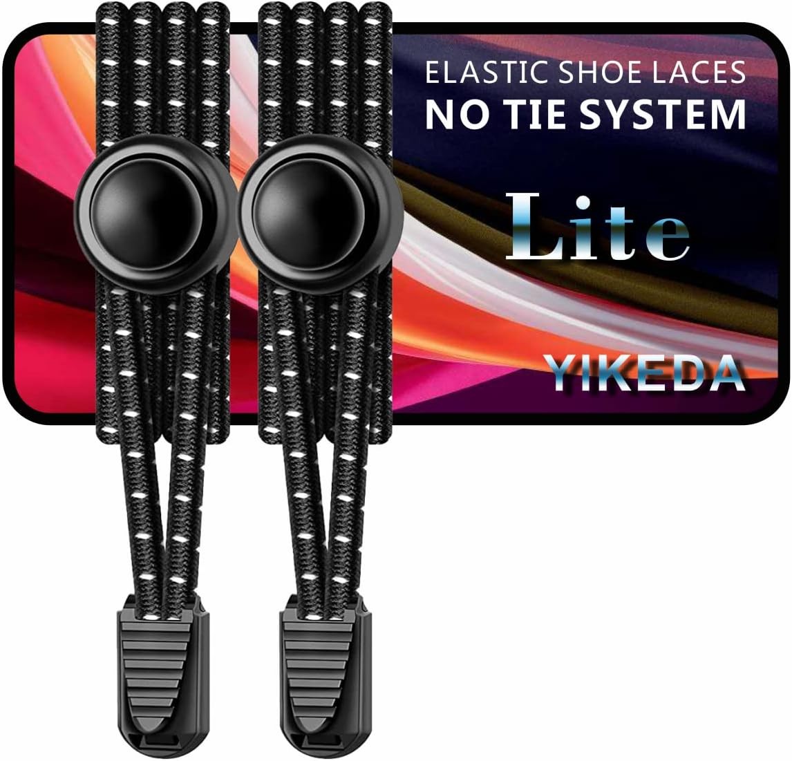 No Tie Elastic Laces 120CM Elastic Shoe Laces No Tie Elastic Shoelace Lock Syst