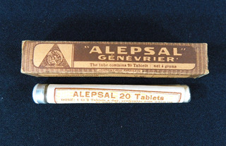 ANTIQUE E. FOUGERA & CO. INC. ALEPSAL GENEVRIER MEDICINE BOTTLE /BOX COLLECTIBLE