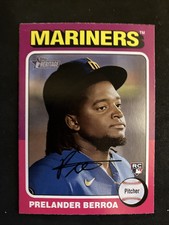 2024 Topps Heritage #424 Prelander Berroa - Rc - Seattle Mariners