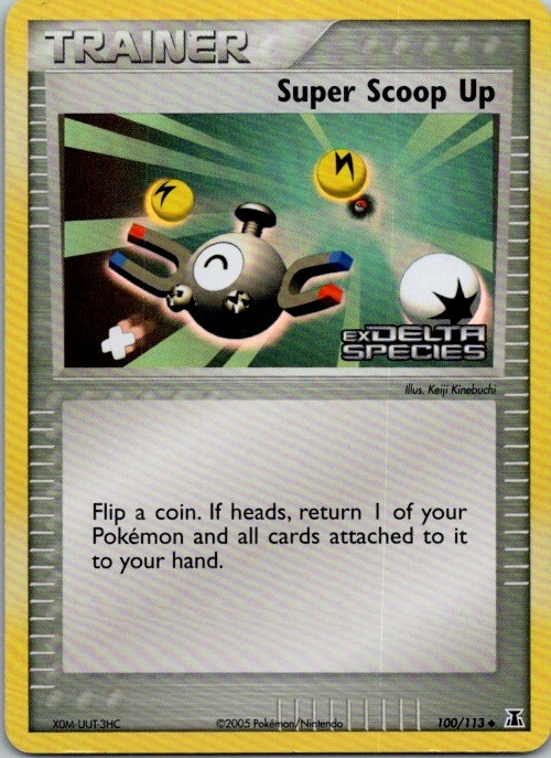Super Scoop Up 100/113 Uncommon Delta Species Pokemon Reverse Holo Near Mint