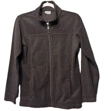 Columbia gray fleece zippered jacket Size 14/16 Boys