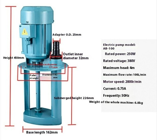 Einphasige Elektropumpe für Wasserpumpe Drahtschleifmaschine 40W - Bild 15 von 18