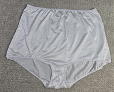 Womens 16 Briefs Underwear Panties Panty White Comfort High Waist Nylon