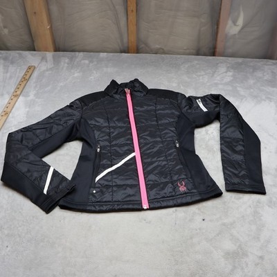 Spyder Project Jacket Women XS Black Insulated Thinsulated 3M Quilted Puffer