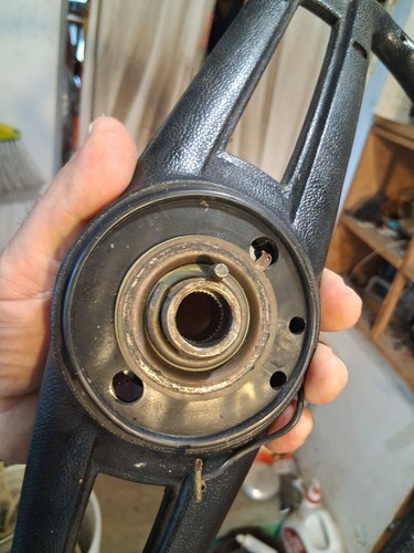 1971 - 1977 Dodge Van Steering Wheel B100 B200 Black Sportsman Tradesman 71-77 ? - Picture 15 of 24
