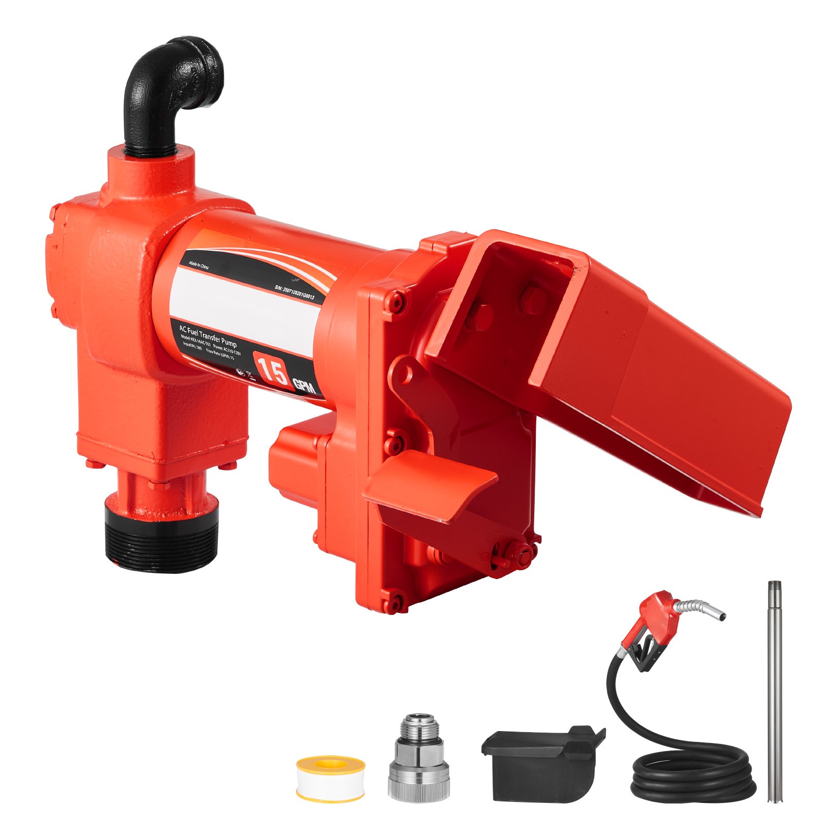Pompe de transfert diesel 230V station de pompage gasoil 57 L/min pour cuve et fût