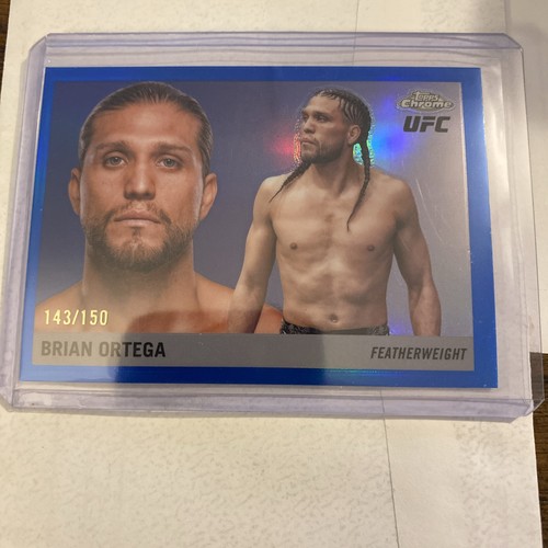 2025 Topps Chrome UFC #55T-15 Brian Ortega 1955 Topps Throwback Blue /150