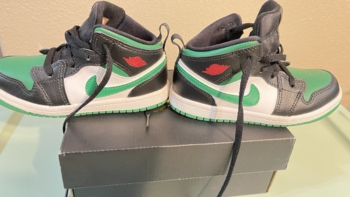Nike Shoes Toddler 10C Air Jordan 1 Retro Mid "Pine Green" Sneakers 640735-067 - Bild 7 von 13