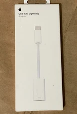 Apple Adapter USB-C to 8 Pin Connector Braided White MUQX3AM/A New