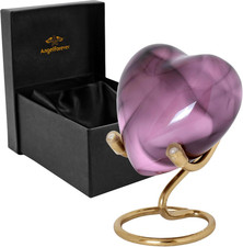 Heart Urn with Stand Box Keepsake Urn for Human Ashes Mini Cremation Urn for M