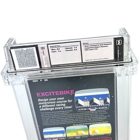 NES Excitebike WATA 8.5 CIB Black Box Game Complete 3-Screw 1985 Nintendo