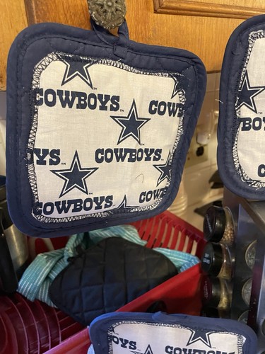 Dallas Cowboys blaue Topflappen - 4er Set - Bild 3 von 5