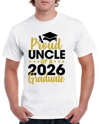 Proud Uncle of a 2026 Graduate T-Shirt Graduation Class Unc Congrats GPG06