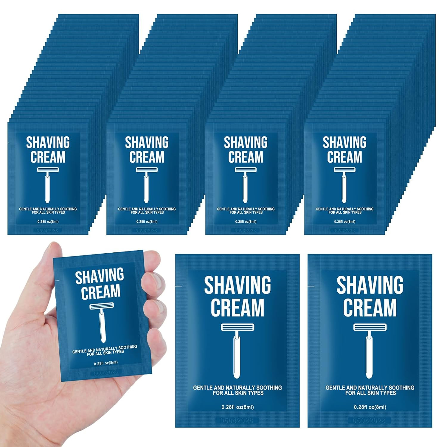 Bulk Travel 8ml/0.28fl Oz,disposable Shaving Cream In Bulk T