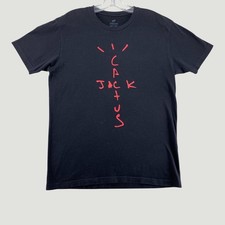 Travis Scott Cactus Jack Graphic Tee Black Streetwear Rap Merch Medium