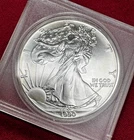 1990 American Silver Eagle 1 Troy Oz. .999 Fine One Dollar BU Uncirculated Coin