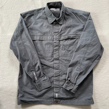 Vintage Mens Safari Utility Shirt Grey Cotton Eisenegger Klassiker 4 Med Work