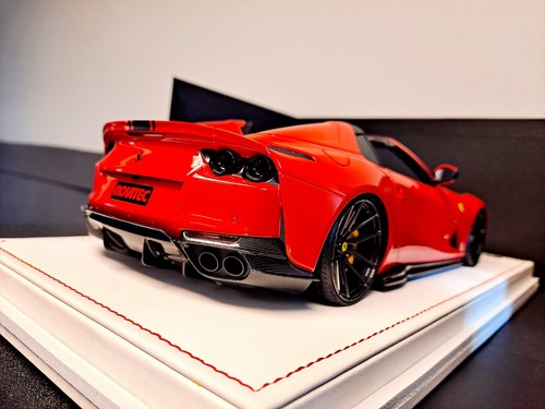 Ivy Models 1/18 Ferrari 812 Novitec-Rosso Corsa Red-White Leather Plexiglas Case - Bild 4 von 20
