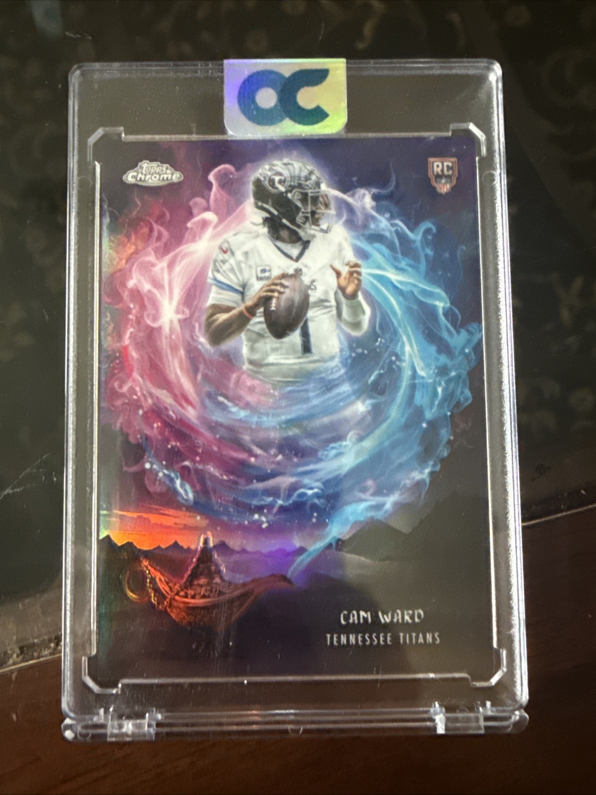 Topps 2025 Topps Chrome Game Genies Cam Ward GG-14 Rookie Insert Titans