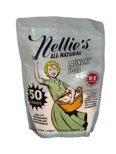 Nellie's All Natural Laundry Soda 50 Loads 1.6 lbs Hypoallergenic Brand New