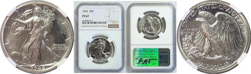 1942 50C Walking Liberty Half Dollar NGC Proof 67