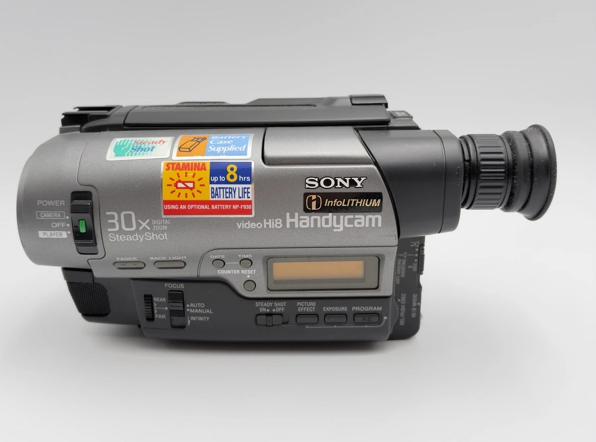 Sony CCD-TR820E Handycam Video Cámara Grabadora Hi8, Zoom 30x - Probado