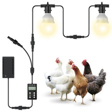Automatic LED Daylight Extender, Chicken Coop Light with Timer and Easy to Progr