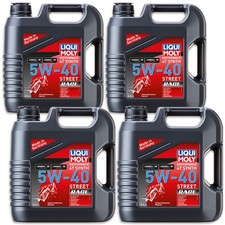 4x LIQUI MOLY 1685 Motorbike 4T Synth 5W-40 Street Race Motoröl vollsynth 4L