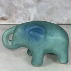 Vintage Van Briggle Pottery Elephant Figurine Signed