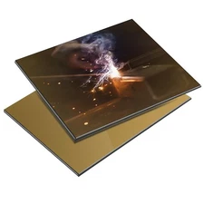 4.5" x 5.25" Welding Glass Lens 2 EACH Helmet Filter Darkening Welding Harden...