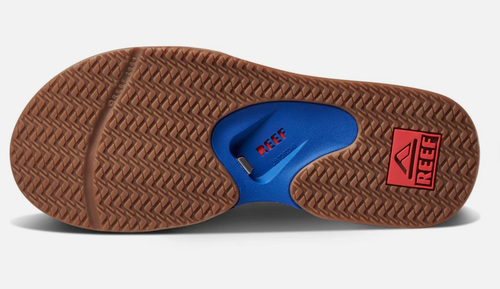 Men's REEF Chicago Cubs Fanning Bottle Opener Sandals - Picture 2 of 3