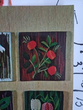 Swedish Weaving Pattern And Yarn. Rosehip. Vintage