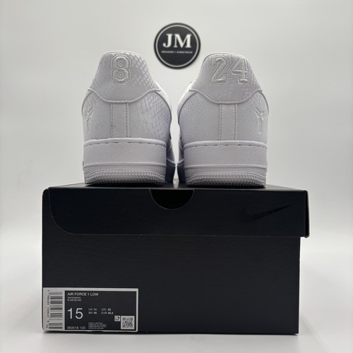 Nike Air Force 1 Low Kobe Bryant Forever White Size 15 Men’s IB0018-100 IN HAND - Picture 2 of 5