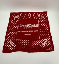 Vtg Oshkosh B'Gosh Bandana Red Polka Dot Work Wear Handkerchief