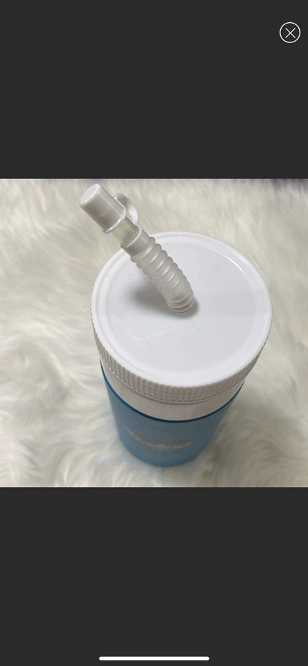 Victoria's Secret Rosa Buenas Vibraciones Playa Retro Botella de Agua Taza Pajita 32 Oz Nuevo Foto 3 de 4