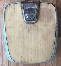 Vintage 1950  s Steel Bathroom Weight Scale