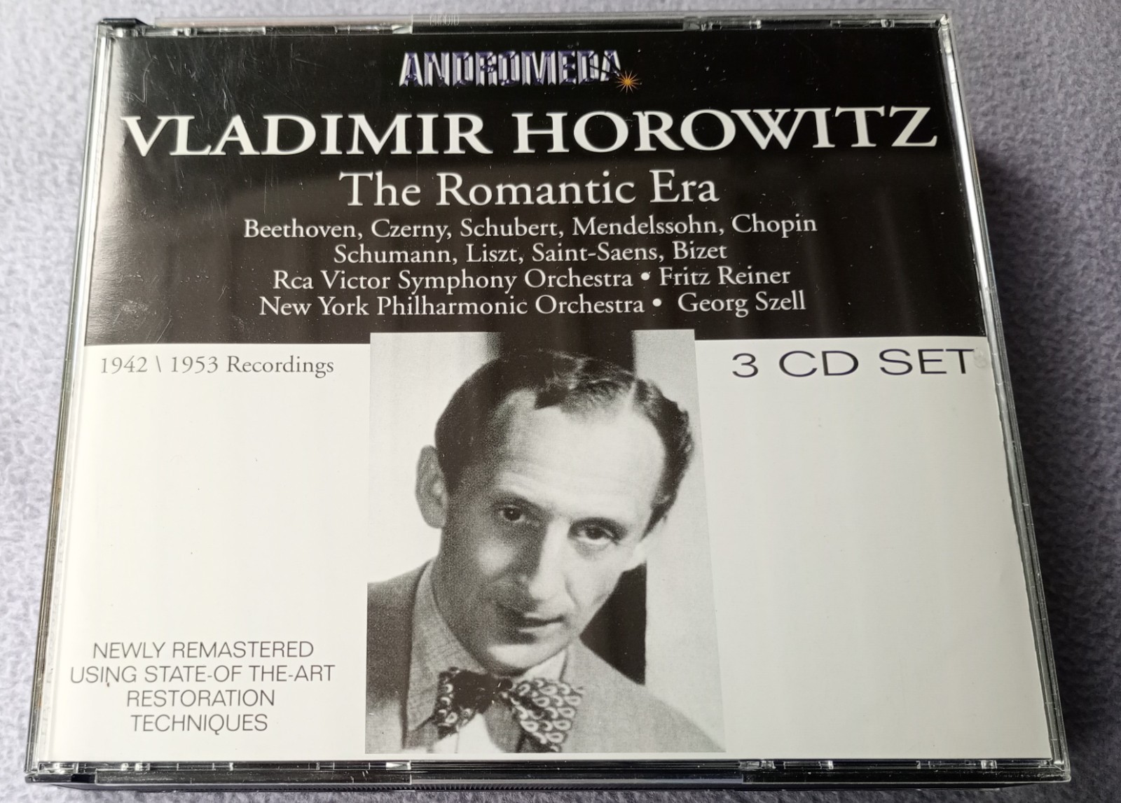 VLADIMIR HOROWITZ THE ROMANTIC ERA 3 x CD REMASTERED MONO RECORDINGS 1942-1953